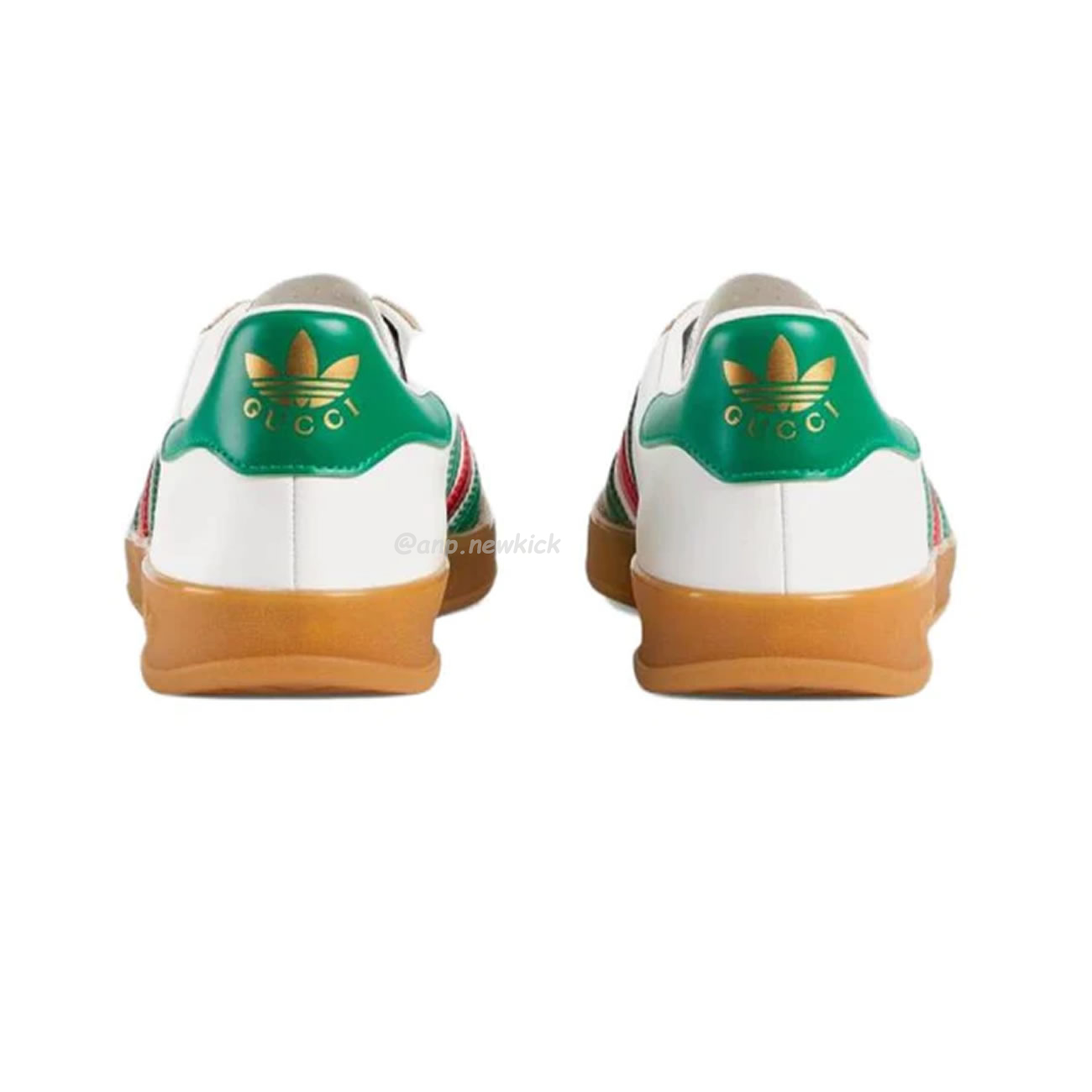 Adidas X Gucci Gazelle White Green Red 726487 Aaa43 9547 (10) - newkick.vip